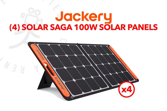 (4) Jackery Solarsaga 100W Foldable Solar Panels