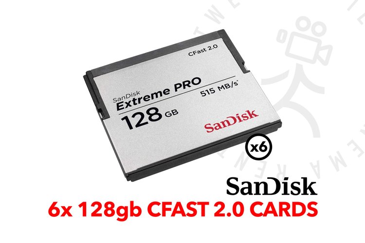 (6x) 128gb CFast 2.0 cards