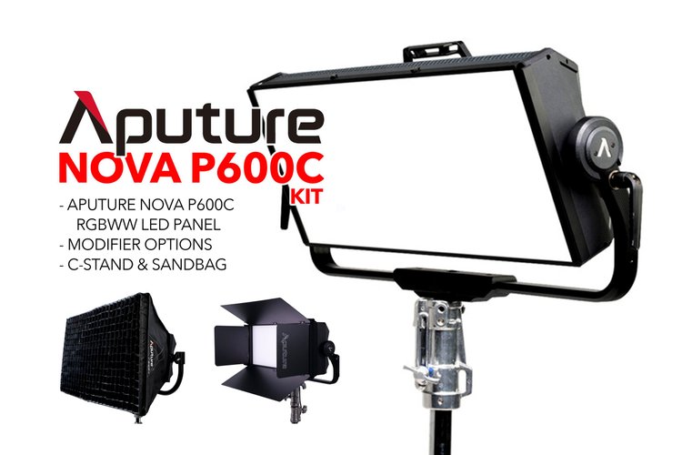 Aputure Nova P600c RGBWW LED Panel with c-stand & modifier options!