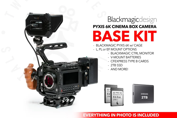 Blackmagic Design PYXIS 6K Cinema Camera Base Kit (L, EF or PL Mount)