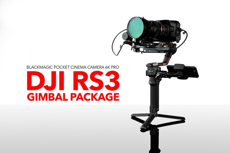 Blackmagic Pocket 6K PRO & DJI RS 4 Pro gimbal package