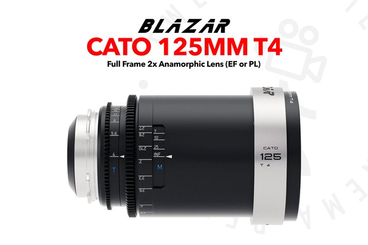 BLAZAR LENS Cato 125mm T4 2X Full Frame Anamorphic Lens (EF or PL)