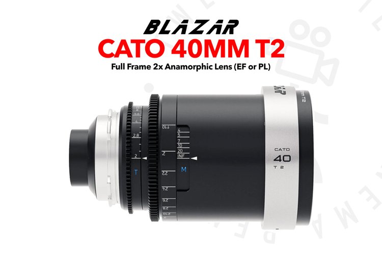 BLAZAR LENS Cato 40mm T2 2X Full Frame Anamorphic Lens (EF or PL)