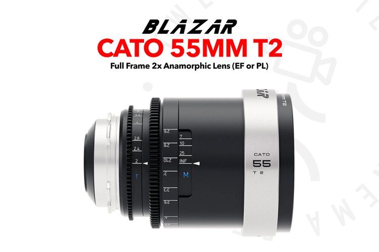 BLAZAR LENS Cato 55mm T2 2X Full Frame Anamorphic Lens (EF or PL)