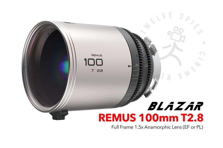 BLAZAR Remus 100mm T2.8 Full-Frame 1.5x Anamorphic Lens (EF or PL)