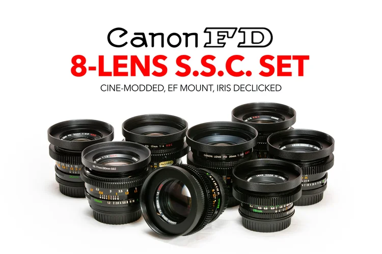 Canon FD 8-Lens S.S.C. Kit (EF) | 17, 20, 24, 28, 35, 50, 55 & 85