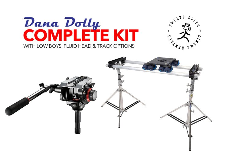 Dana Dolly Kit | Slider Stands | 504HD fluid head | 4' & 6' track (4 avail)