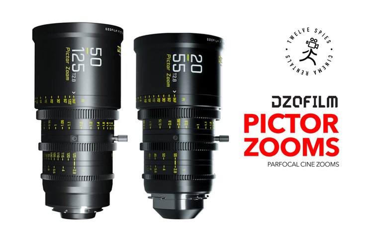 DZOFilm Pictor 20-55mm T2.8 & 50-125 T.28 S35 Parfocal Cine Zooms (EF or PL)