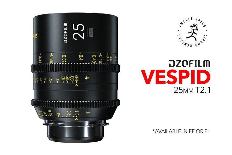 DZOFilm Vespid 25mm T2.1 Full Frame Prime Lens (EF or PL)
