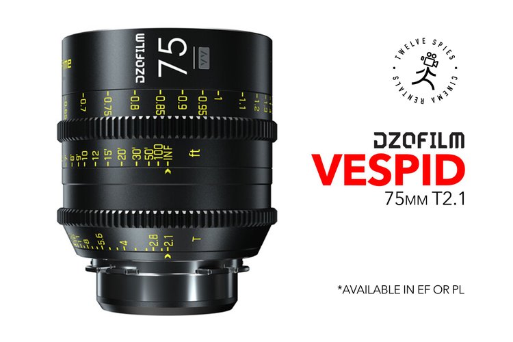 DZOFilm Vespid 75mm T2.1 Full Frame Prime Lens (EF or PL)