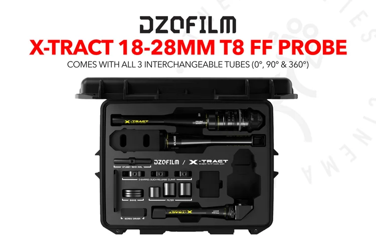DZOFilm X-Tract 18-28mm T8 FF Probe Zoom Lens Kit | 0°, 90° & 360°