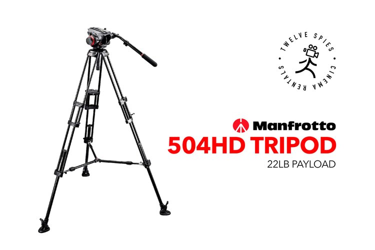 Manfrotto 504HD Fluid Head Tripod (22LB Payload)