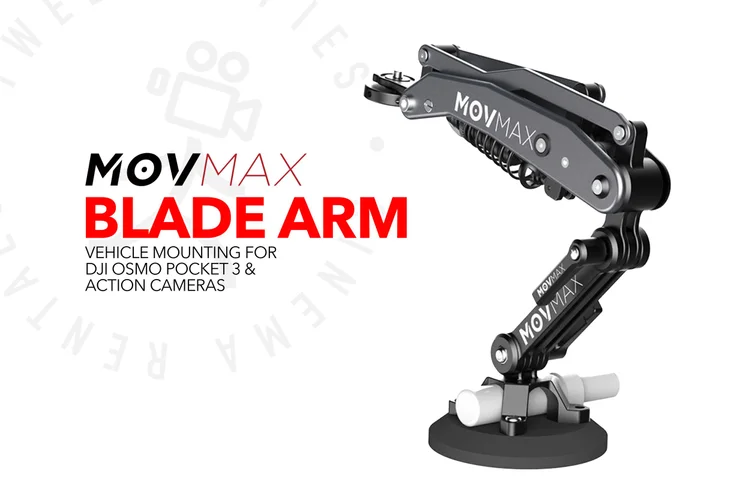 MOVMAX Blade Arm | Vehicle mounting for DJI Osmo Pocket 3 & action cameras