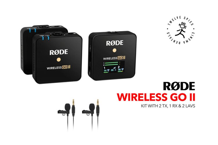 Rode Wireless GO II Kit - (2) TX with lavaliers (1) RX