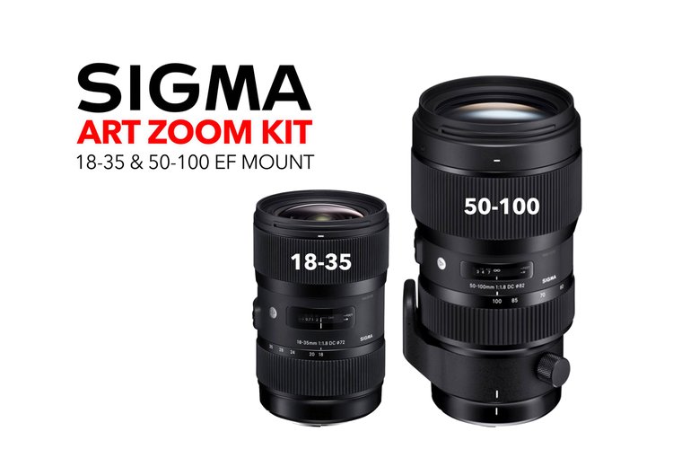 Sigma Art Zooms Kit (18-35 f/1.8 & 50-100 f/1.8) - EF mount