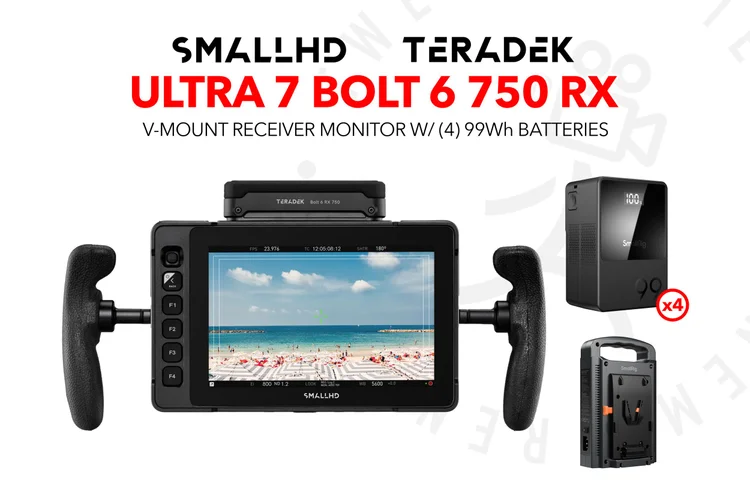 SmallHD ULTRA 7 Bolt 6 RX 750 Monitor (V-Mount) with (4) 99Wh batteries