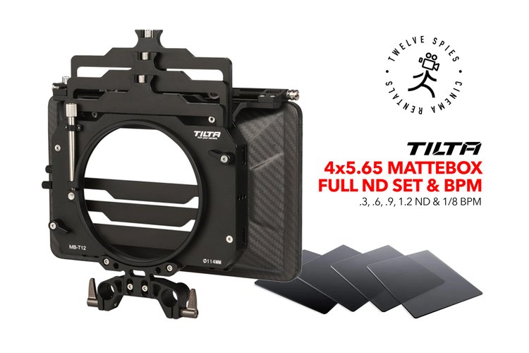 Tilta MB-T12 3-stage matte box with .3, .6, .9, 1.2 ND & 1/8 Black Pro Mist