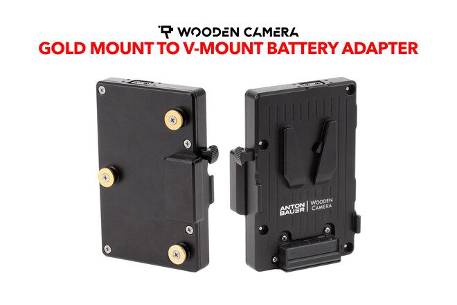 Wooden Camera Pro Gold Mount to V-Mount Battery Adapter